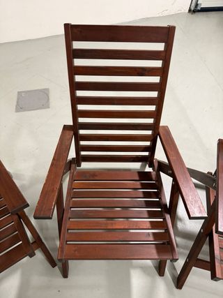 2 Sillones de Jardín Ikea de madera