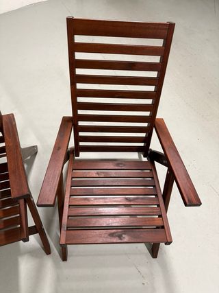 2 Sillones de Jardín Ikea de madera