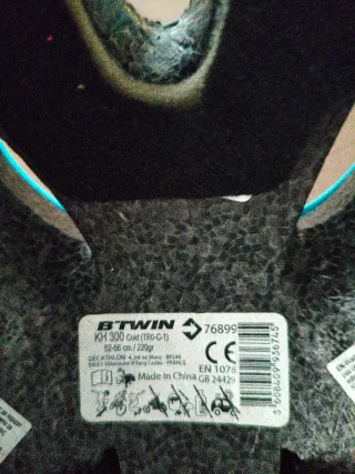 Casco bici infantil azul talla 52-56 regulable