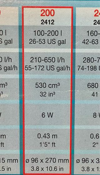 Filtro Eheim Biopower 200 Interior Acuario