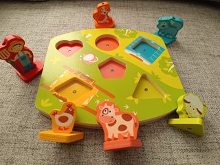 Puzzle Madera Hape Amigos Granja