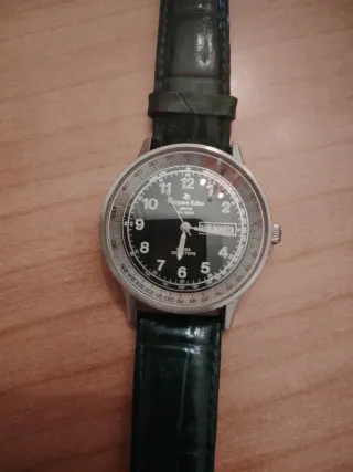 Orologio vintage con cinturino verde