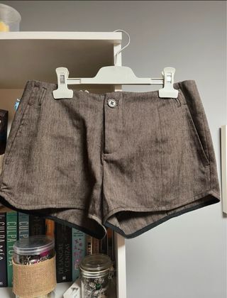 Pantalones cortos de vestir estilo sastre marrones