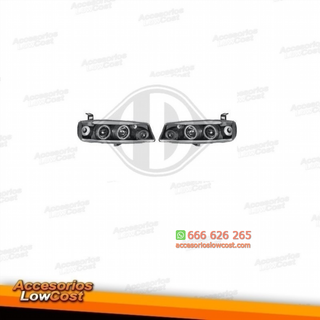 FAROS DE DISEÑO CALIBRA 89-97 CRISTAL CLARO/NEGRO
