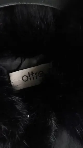 Giaccone donna nero con pelliccia