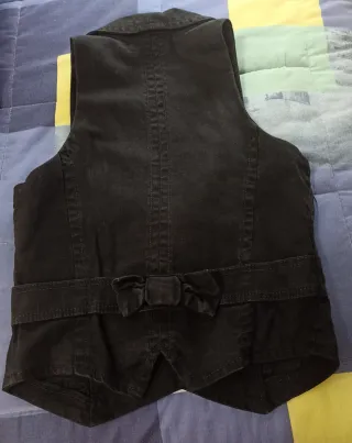 Chaleco vaquero negro