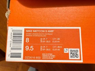 Nike Metcon 9 Hombre Naranja