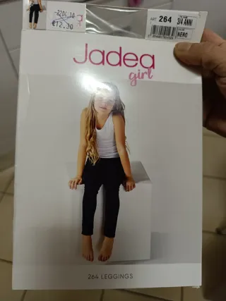 Leggings Jadea 264 Bambina 3/4 Anni Nero