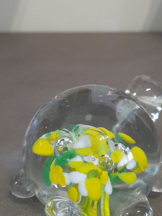 Fermacarte in Murano Tartaruga e Fiori