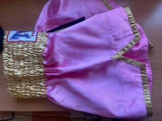 Pantalón Twins Kick Boxing/Boxeo Rosa y Dorado