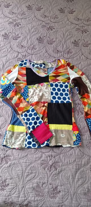 Camiseta Patchwork Multicolor Talla M