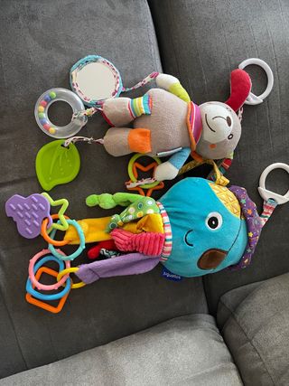 Lote Juguetes Bebé Peluche y Sonajero