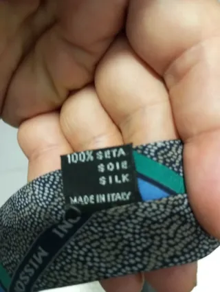 Corbata marca *Missoni* Seda Italiana Multicolor