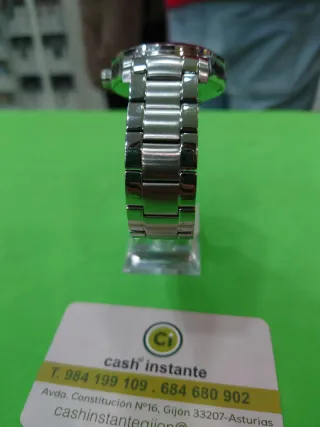 Reloj Sandoz Geneve Pulsera Plata y Blanco