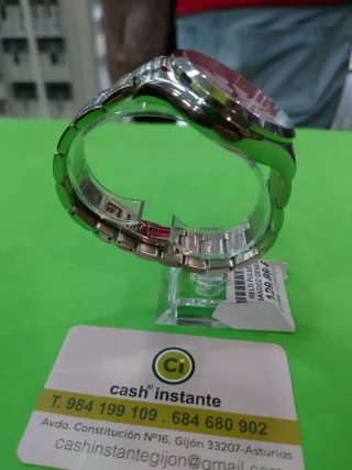 Reloj Sandoz Geneve Pulsera Plata y Blanco