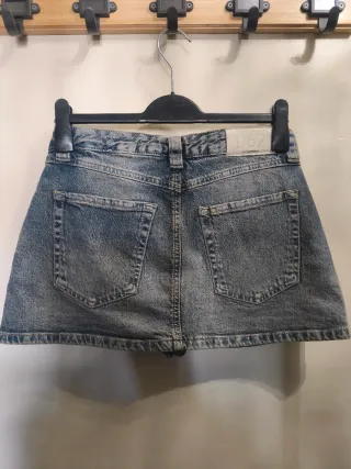 Falda pantalón denim Stradivarius T.38