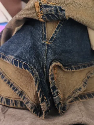 Falda pantalón denim Stradivarius T.38