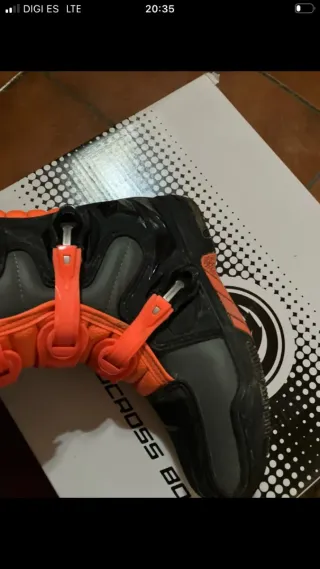 Botas Motocross Raven Negras y Naranjas nuevas