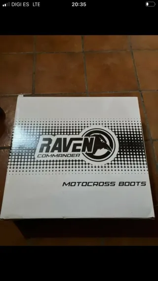 Botas Motocross Raven Negras y Naranjas nuevas