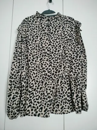 Camisa estampada leopardo