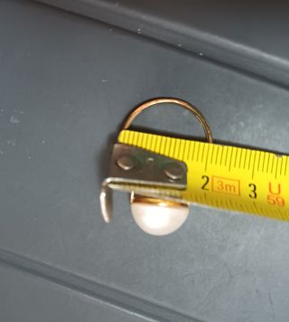 Anillo Oro y Perla Japonesa