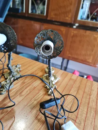 Coppia Applique Vintage Ottone