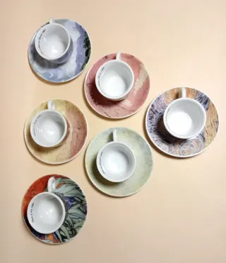 VINCENT VAN GOGH Collection Set 6 TAZZINE PIATTINO