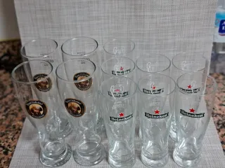 Lote 8 Vasos Cerveza Franziskaner y Becks
