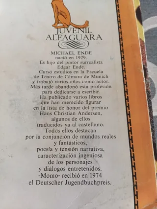 Momo. Libro Michael Ende.