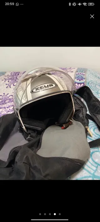 Casco Moto Jet Zeus Doble Visera Solar