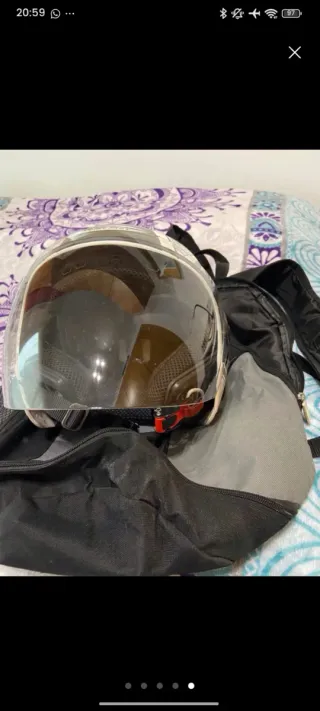 Casco Moto Jet Zeus Doble Visera Solar