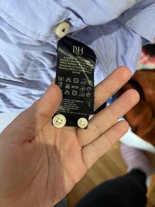 Camisa Pedro del Hierro Azul Manga Corta