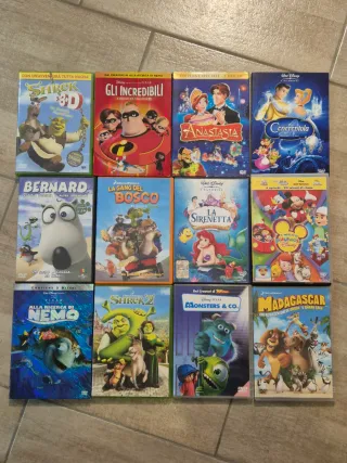 Lotto DVD Cartoni Disney e non