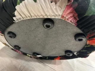 Felis - Pouf rotondo sfoderabile fantasia floreale