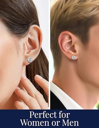 Orecchini Argento 925 Moissanite