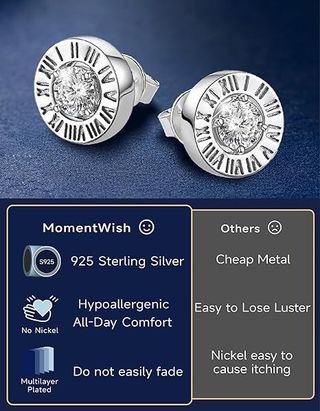 Orecchini Argento 925 Moissanite