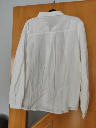 Camisa blanca bordada L