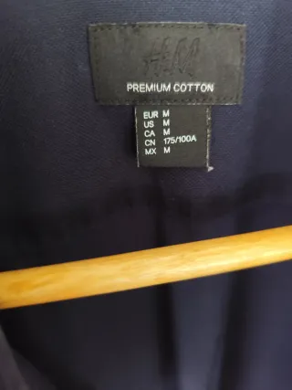 Camisa H&M azul marino hombre