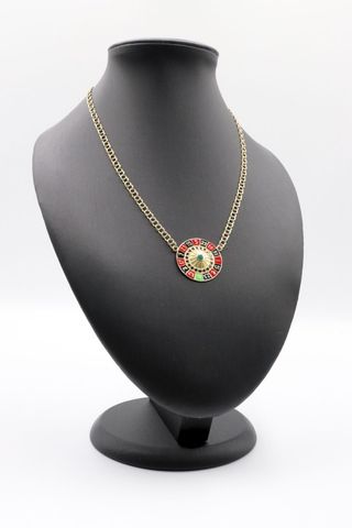 GARGANTILLA RULETA , Hueca. Oro 18k.