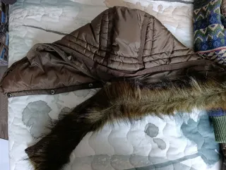 Abrigo largo estampado chica