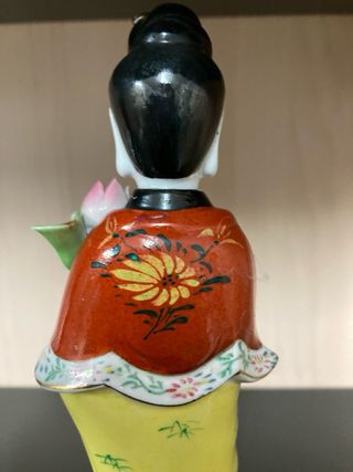 Figura Diosa Guanyin con Loto