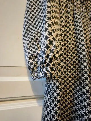 Vestido largo estampado mujer