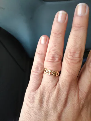 Anillo vintage Goldfield aros estilo Cartier