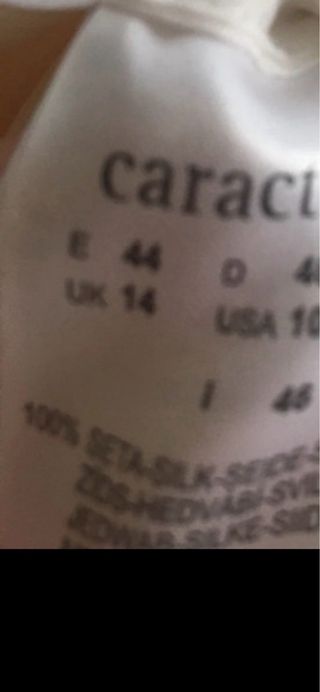 Falda Caractere Beige/Blanca Seda