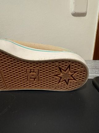 Bambas DC Shoes Mujer Talla 39 Beige/Turquesa