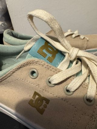 Bambas DC Shoes Mujer Talla 39 Beige/Turquesa
