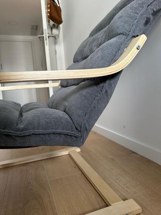 Poltrona relax grigia soffice nuova (2 pz disponibili)