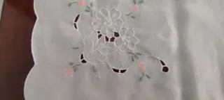 Centro misto lino bianco