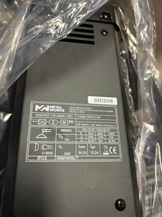 Soldadora Inverter Metal Works DIGITEC 170