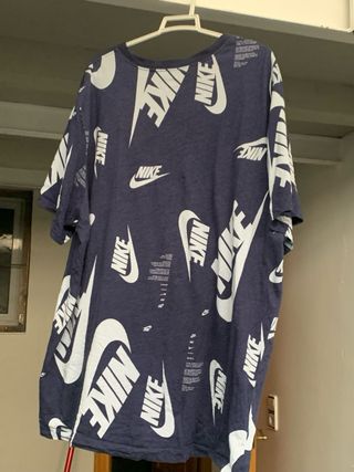 Camiseta Nike Azul Estampada